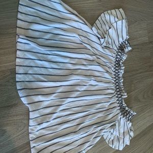 AEO Off the shoulder striped top